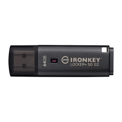 Kingston IronKey Locker+ 50 G2/64GB/USB 3.2 Gen 1 (5Gb/s)/USB-A/Čierna