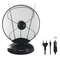 EVOLVEO Xany 4, 230/12V, aktívna izbová anténa FM/DAB+/DVB-T2, filter LTE,4G,5G