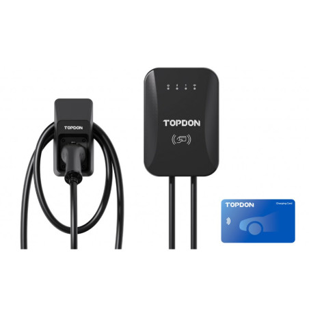 TOPDON PulseQ AC Home - 11kW/konektor IEC62196-2 Typ/aplikácia/ LED ukazovateľ/IP65 a IK10/7,5m