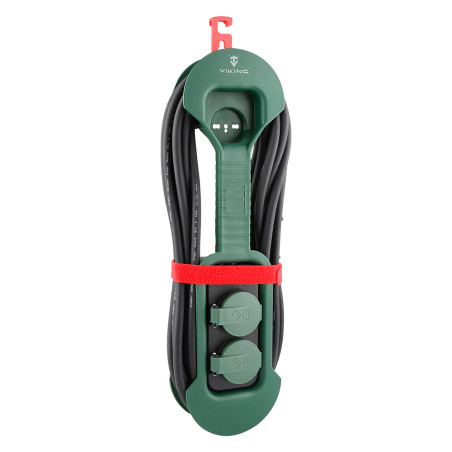Predlžovací kábel so zásuvkami Viking R280/Output: 2xAC/IP44/vonkajšie použitie/8m kábel