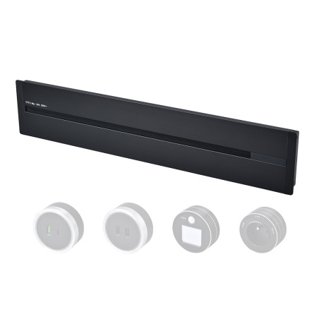 Zásuvková lišta - zápustná Viking LZ60B/230V,50Hz/60cm dĺžka/čierna/až 7 modulov/IP20/hliník/zápustná