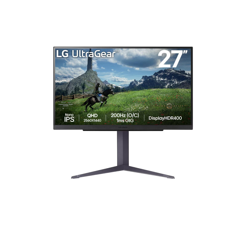LG UltraGear/27GS85Q-B/27''/IPS/QHD/180Hz/1ms/Black/2R