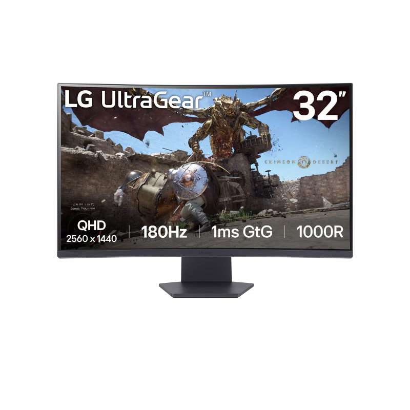 LG UltraGear/32GS60QC-B/32''/VA/QHD/180Hz/1ms/Black/2R