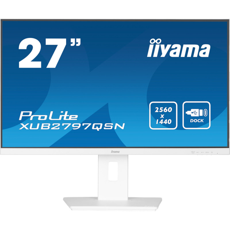 iiyama ProLite/XUB2797QSN-W1/27''/IPS/QHD/100Hz/1ms/White/3R