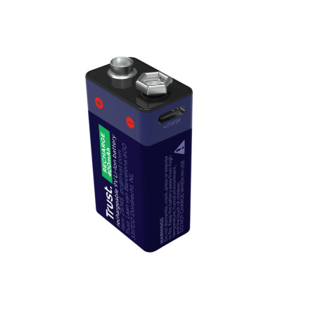 TRUST USB-C RECHARGEABLE BATTERY - 9V