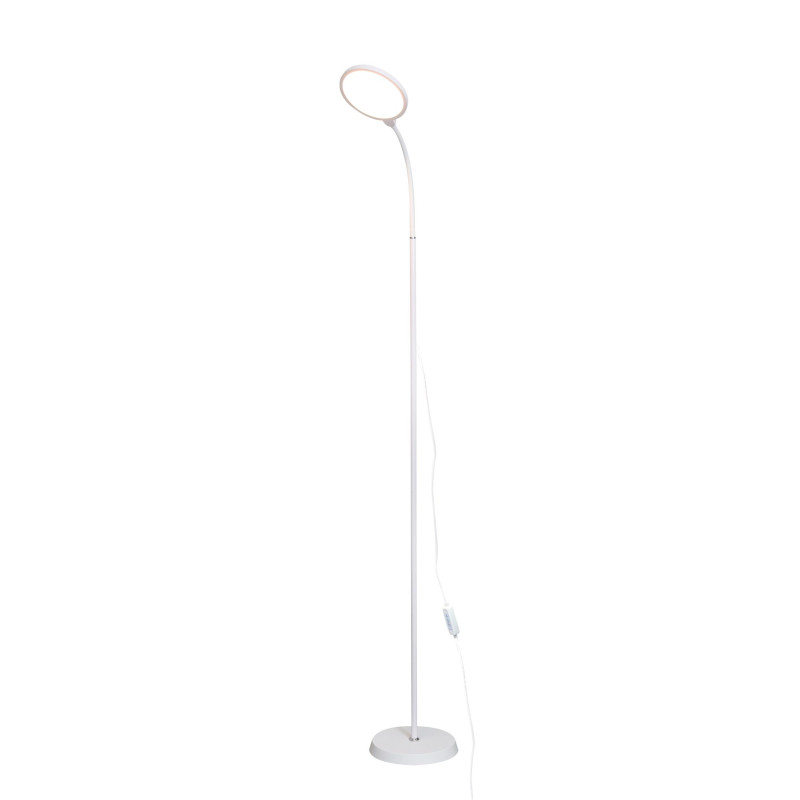 Platinet PFL1084W podlahová LED lampa 10W stmievateľná 2v1, biela