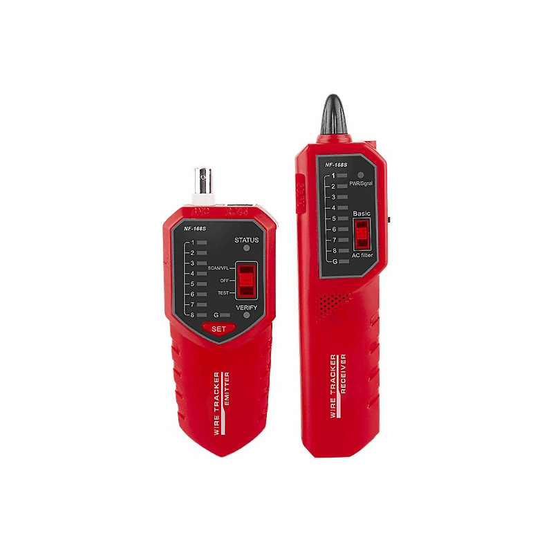 W-Star Tester káblov RJ45 WSNF168S, UTP/STP, BNC, detektor káblov