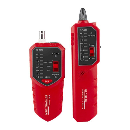W-Star Tester káblov RJ45 WSNF168S, UTP/STP, BNC, detektor káblov