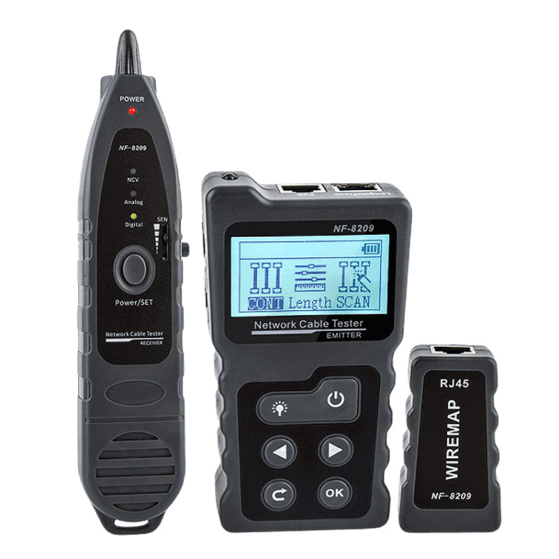 W-star Tester káblov UTP WSNF8209, RJ45, Poe, hľadacia sonda