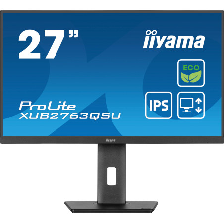 iiyama ProLite/XUB2763QSU-B1/27''/IPS/QHD/100Hz/2ms/Black/3R