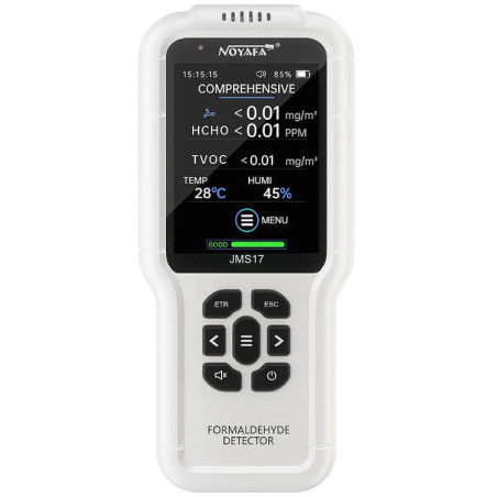 W-Star Monitor kvality vzduchu WSJMS17, TVOC, HCHO, teplota, vlhkosť, záznam hodnôt