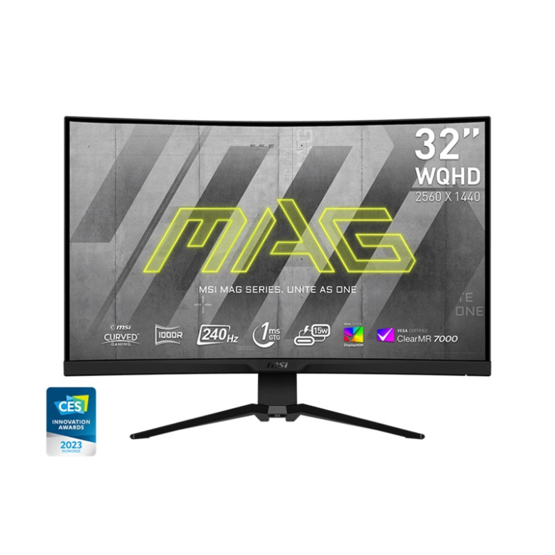 MSI MAG/325CQRXF/31,5''/VA/QHD/240Hz/1ms/Black/3R