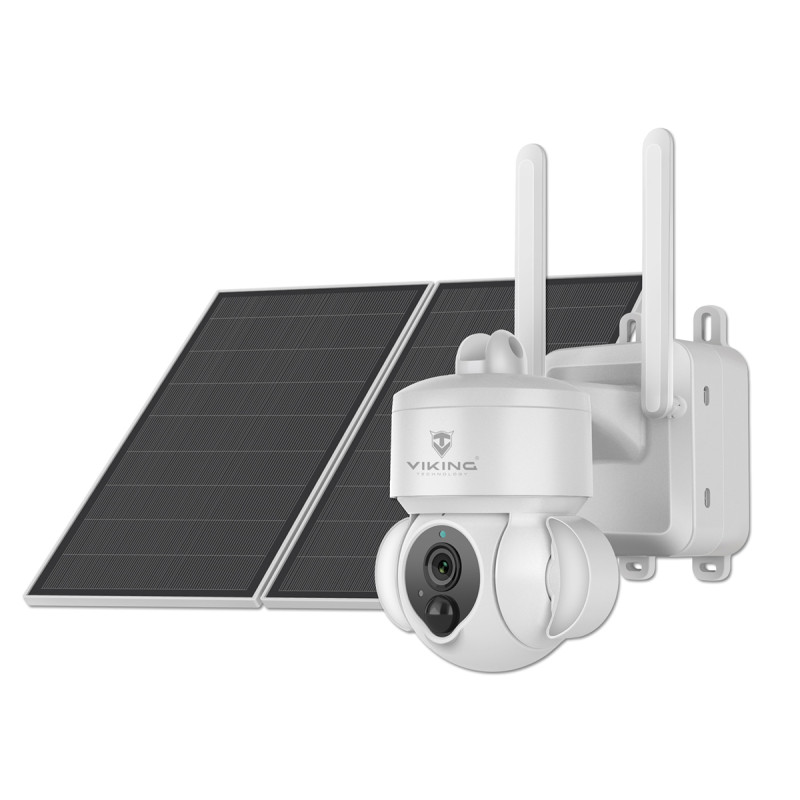 Solárna HD kamera Viking HDs03 4G/20000mAh/farebné nočné videnie/IP66/aplikácia/notifikácia/biela