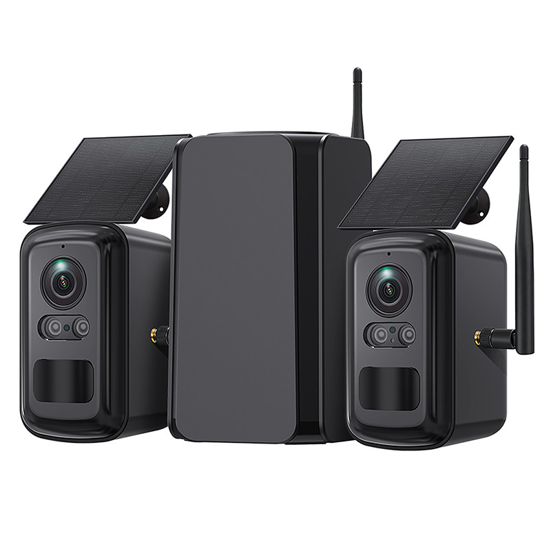 Set solárnych kamier Viking HUB S02/8000 mAh/ mobilné aplikácie/ outdoor