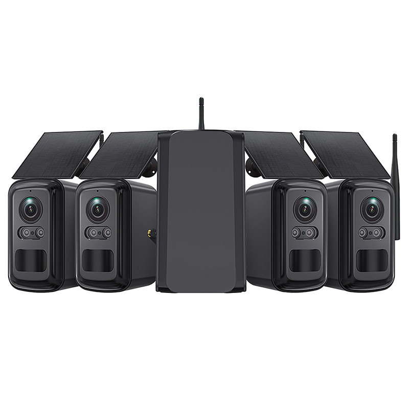 Set solárnych kamier Viking HUB S04/8000 mAh/ mobilné aplikácie/ outdoor