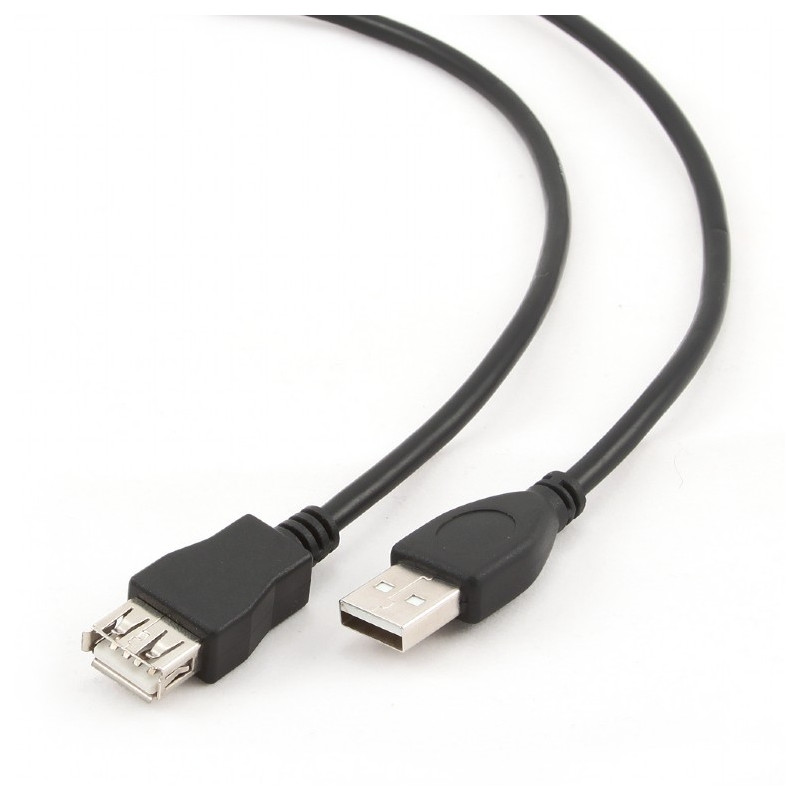 Kabel USB A-A 3m 2.0 predlžovací HQ Black