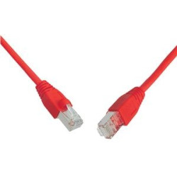 Patchkábel S/FTP, Cat6, 2xRJ45, 7m červený