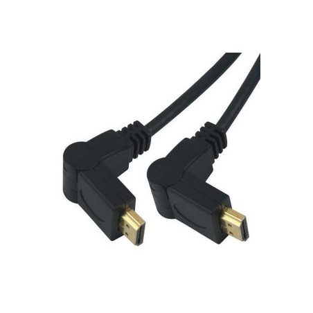 PremiumCord Kábel HDMI A - HDMI A M/M 15m, rotačný