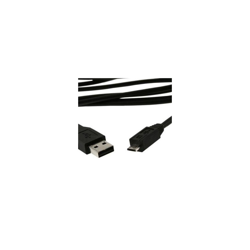 USB Kábel A Male/Micro B Male 2.0 Black HQ 1,8m