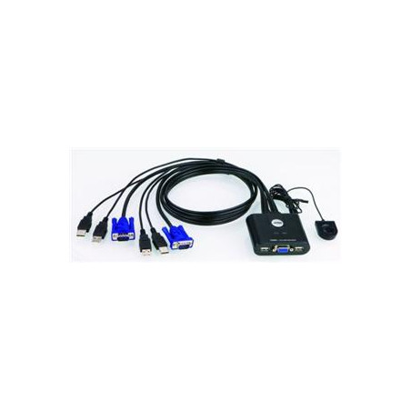 Aten 2-port KVM USB mini, 1m káble, DO