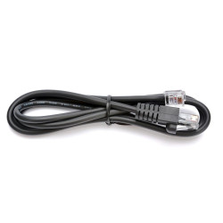 Kábel RJ12 9-12V pre pokladničnú zásuvku a tlačiareň/pokladňu, 1,1 m, čierny
