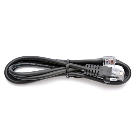 Kábel RJ12 9-12V pre pokladničnú zásuvku a tlačiareň/pokladňu, 1,1 m, čierny