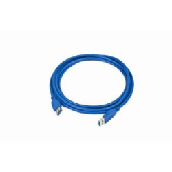 Kabel USB A-A 3m USB 3.0 predlžovací, modrý