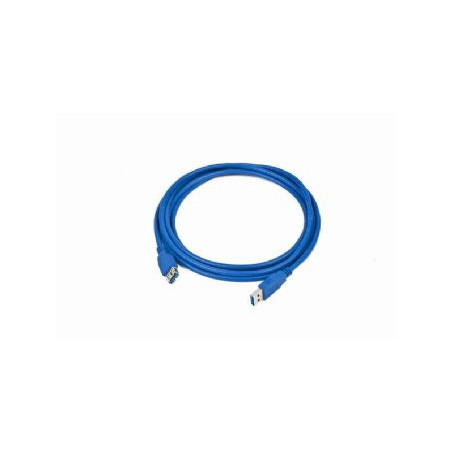 Kabel USB A-A 3m USB 3.0 predlžovací, modrý