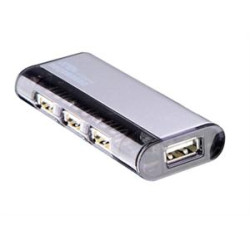 ATEN USB 2.0 húb, 4port, magnetický, SILVER