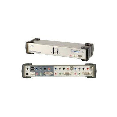 ATEN KVMP DVI USB, hub, aud. 7.1 aud., podpora 3D
