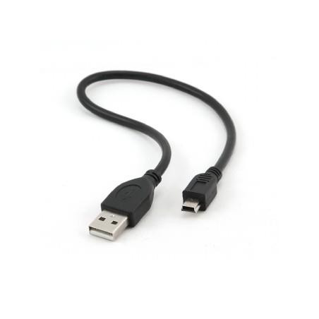 Kábel USB A-MINI 5PM 2.0 30cm HQ, zlac kontakty