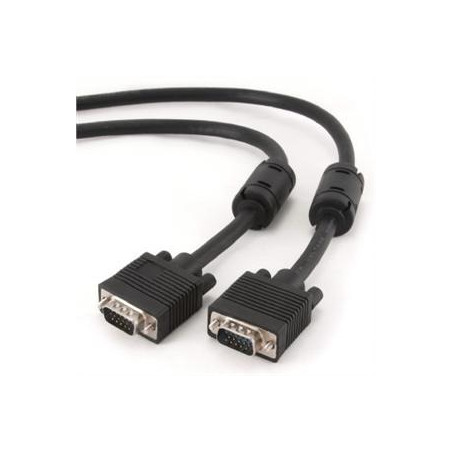 Kábel prípoj.monitor 15M/15M VGA, 3m, tieň,exferr.č