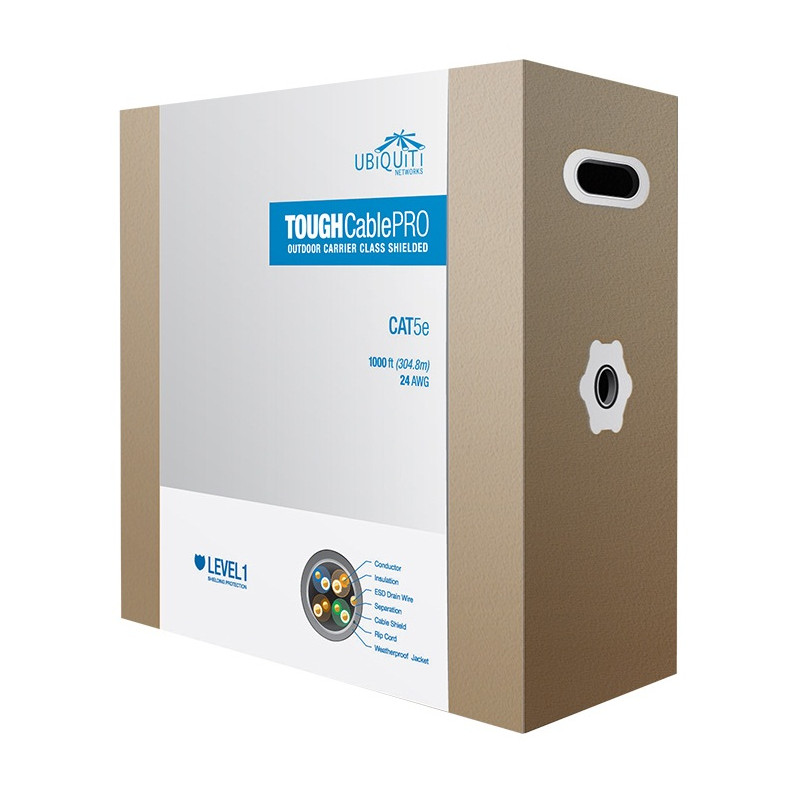 Ubiquiti UISP-Cable-Pro - Tough Cable TC-Pro, FTP kábel vonkajší Cat5e, 305m