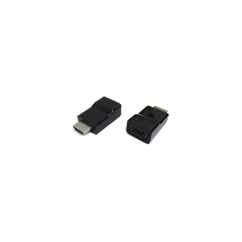 Kab. redukcia HDMI na VGA, M/F, čierna