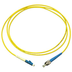 Optický patchcord duplex 9/125 LC-FC, PC 15m, OS2