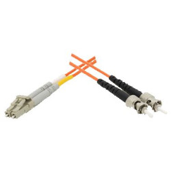 Optický patchkábel duplex LC-ST, 50/125um MM, 20m, OM2