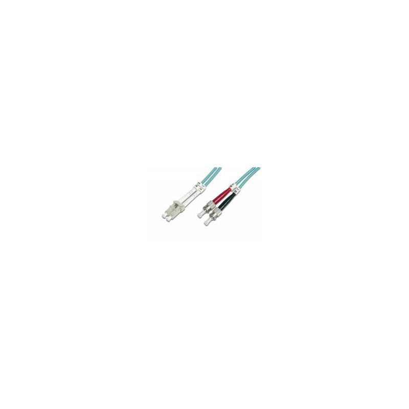 Optický patch kábel duplex LC-ST 50/125 MM 2m OM3