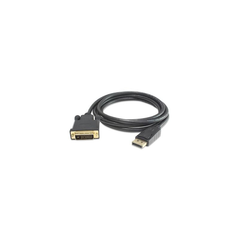 PremiumCord DisplayPort na DVI kábel 1m, tieň. M/M