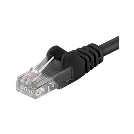 PremiumCord Patch kábel UTP RJ45-RJ45 CAT6 1m čierna