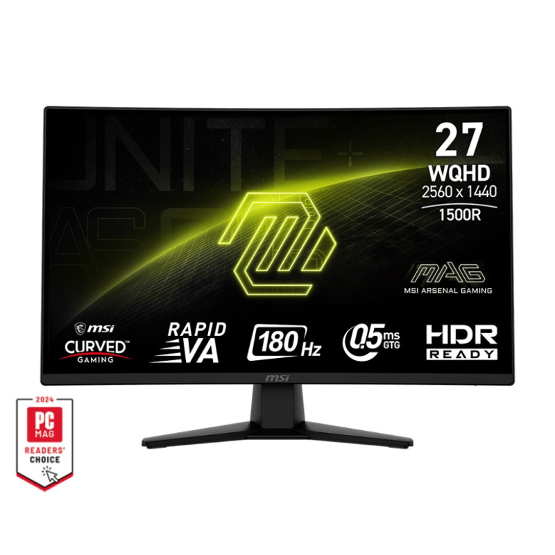MSI MAG/274CQF/27''/VA/QHD/180Hz/0,5ms/Black/2R
