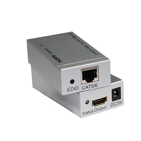 HDMI extender na 60m cez jeden kábel Cat5e/Cat6