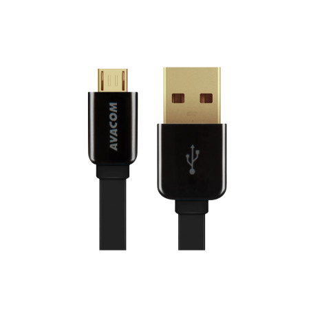 Kabel AVACOM MIC-120K USB - Micro USB, 120cm, čierna