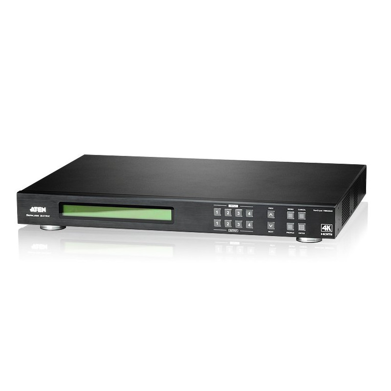 ATEN 4x4 port HDMI 2.0 matrix prepínač a scaler, 4k