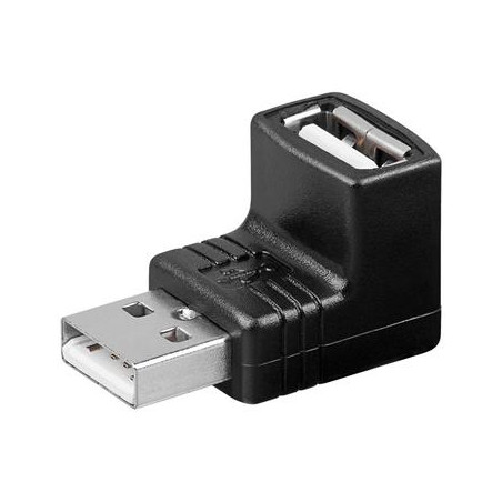 PremiumCord USB redukcia A-A, Male/Female 90°