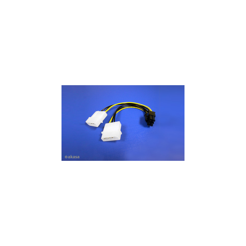 AKASA - 4-pin Molex na 6-pin ATX PCIex adaptér