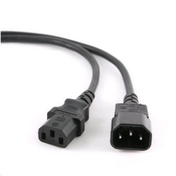 Kabel C-TECH sieťový, predlžovací, 1,8m VDE 220/230V napájací