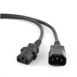 Kabel C-TECH sieťový, predlžovací, 3m VDE 220/230V napájací
