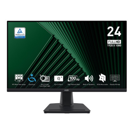 MSI Pro/MP245G/23,8''/IPS/FHD/100Hz/1ms/Black/2R