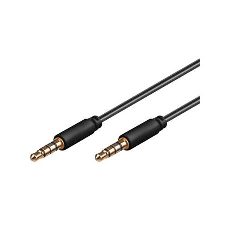 PremiumCord Kábel Jack 3.5mm 4 pinový M/M, 2m