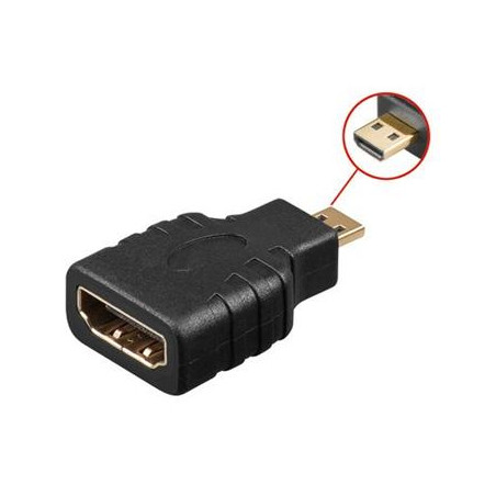 PremiumCord adaptér HDMI-A - micro HDMI-D, F/M